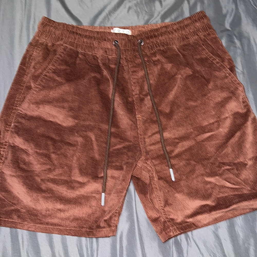 VSTR Premium Brown 8 in corduroy shorts